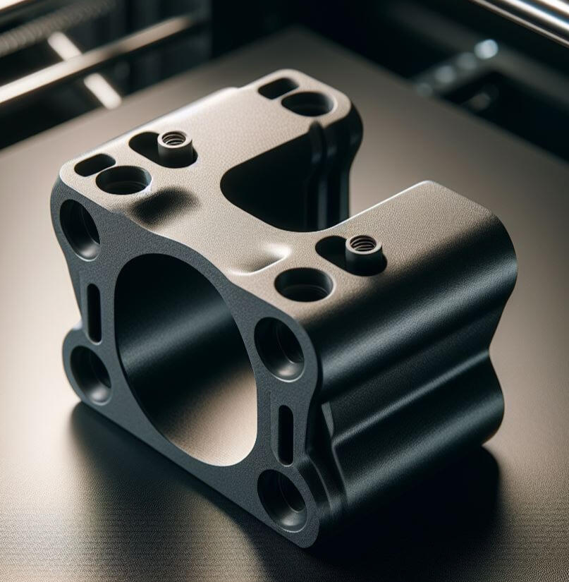 PETG carbon fiber spindle housing.